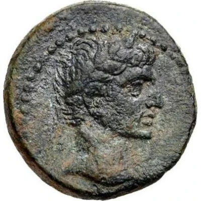 Æ15 - Augustus ΣΑΜΙΩΝ 27 BC - 14 AD front