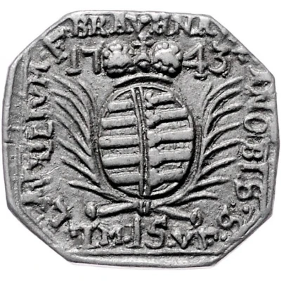 15 Kreuzers Siege coinage front