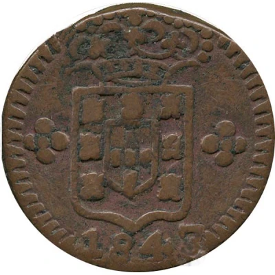 15 Réis - Maria II Damão front