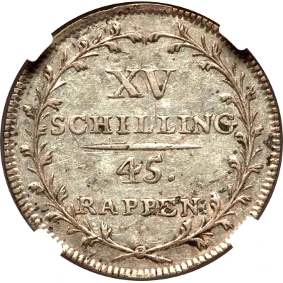 15 Schillings / 45 Rappen back