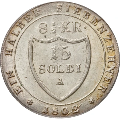 15 Soldi, 8½ Kreuzer - Francesco II back