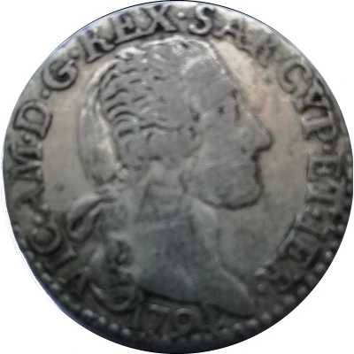 15 Soldi - Vittorio Amadeo III front