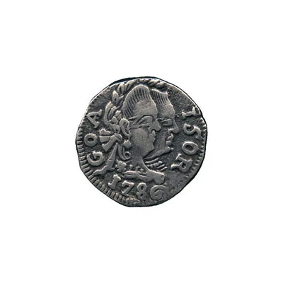 150 Réis - Maria I and Pedro III Goa front