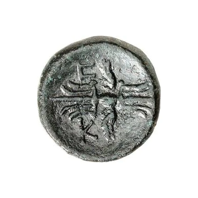 Æ16 - Amyntas Κ PH; Cremna 29 BC - 25 BC back