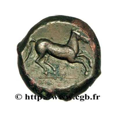 Æ16 Carthage 400 BC - 350 BC back