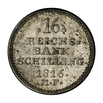 16 Reichsbank Schilling - Frederik VI back