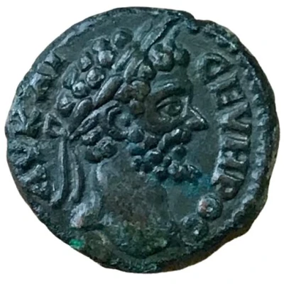 Æ16 - Septimius Severus NIKOΠOΛIT ΠΡOC ICTΡ front