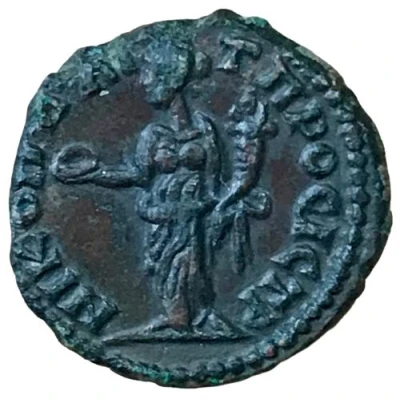 Æ16 - Septimius Severus NIKOΠOΛIT ΠΡOC ICTΡ back