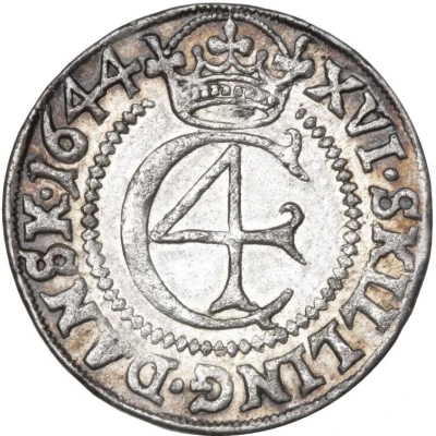 16 Skilling Dansk - Christian IV Hebræermønt front