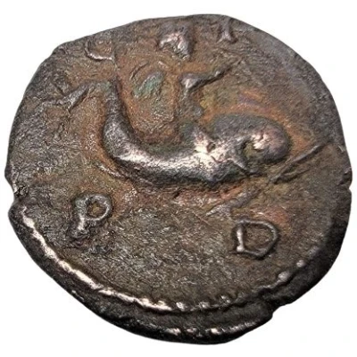 Æ18 - Maximinus I Eros on dolphin back