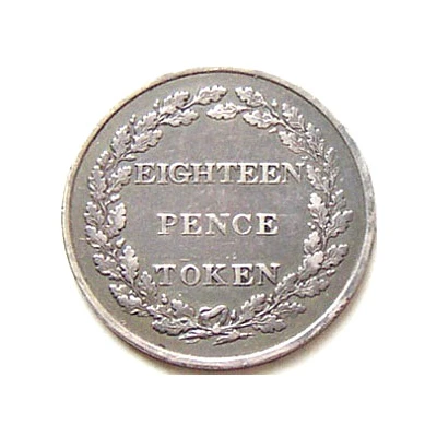 18 Pence Bank Token back