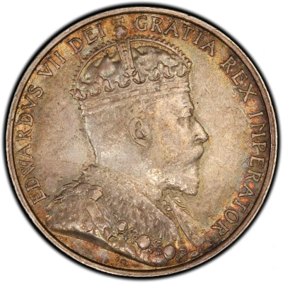 18 Piastres - Edward VII front