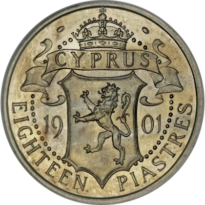 18 Piastres - Victoria back