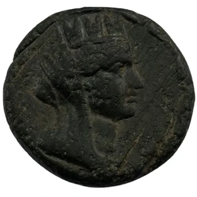 Æ19 Tyche; Sandan 164 BC - 27 BC front