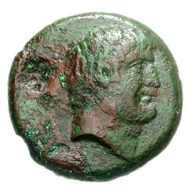 Æ19–20 - Mark Antony Countermarked 39 BC front