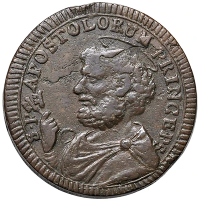 2½ Baiocchi - Pius VI back