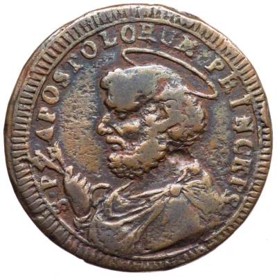 2½ Baiocchi - Pius VI back