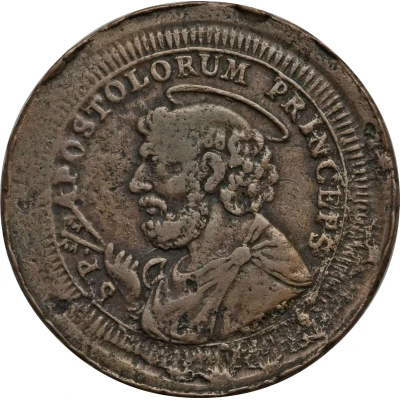 2½ Baiocchi - Pius VI back