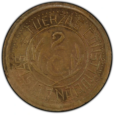 2 Centavos Hidalgo del Parral back