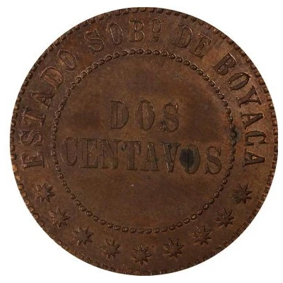 2 Centavos Pattern; Boyaca back