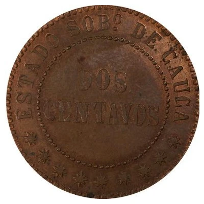 2 Centavos Pattern; Cauca back