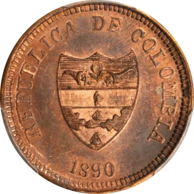 2 Centavos Pattern; Cundinamarca front