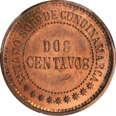 2 Centavos Pattern; Cundinamarca back