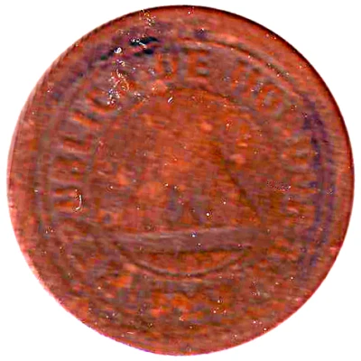 2 Centavos countermarked - Type front