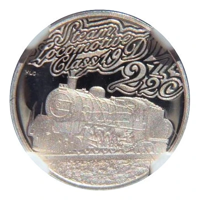 2½ Cents Class 19D Steam Locomotive back