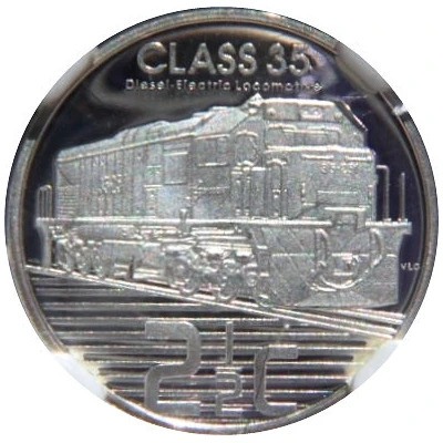 2½ Cents Class 35 Diesel-Electric Locomotive back