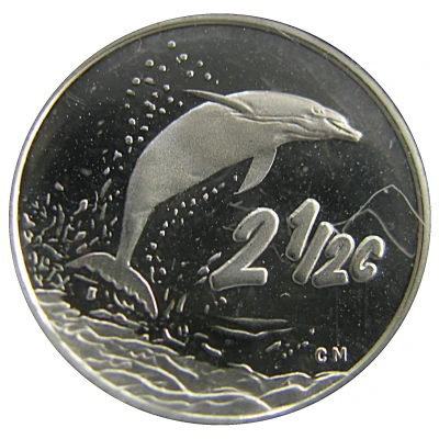 2½ Cents Dolphin back