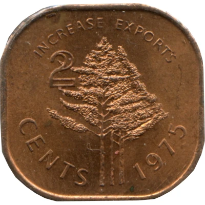 2 Cents - Sobhuza II FAO back