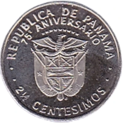 2½ Centésimos Republic front