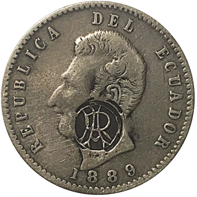 2 Décimos Galapagos Counterstamp ND front