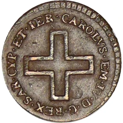 2 Denari - Charles Emmanuel IV front