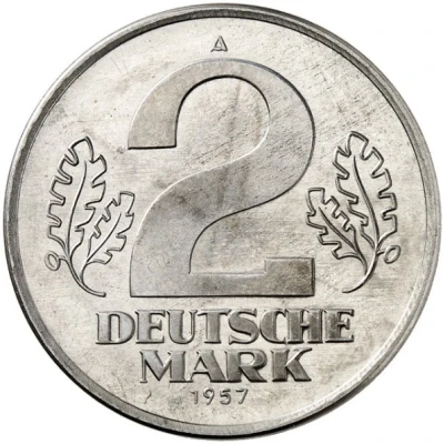 2 Deutsche Mark Pattern back