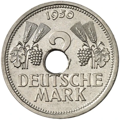 2 Deutsche Mark Pattern back