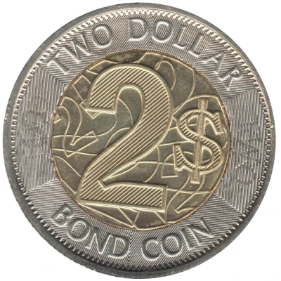 2 Dollars Bond Coin back