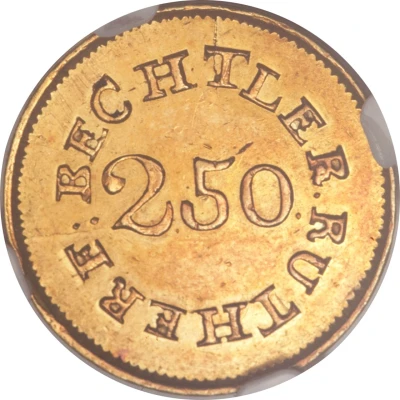 2½ Dollars - C. Bechtler ND back