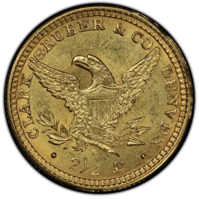 2½ Dollars - Clark, Gruber and Co. back