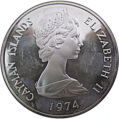 2 Dollars - Elizabeth II 2nd portrait; silver front