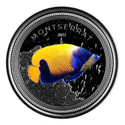 2 Dollars - Elizabeth II Blue Girdled Angelfish; Coloured back