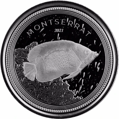 2 Dollars - Elizabeth II Blue Girdled Angelfish back