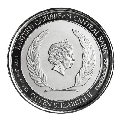 2 Dollars - Elizabeth II Coat of Arms front