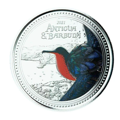 2 Dollars - Elizabeth II Frigatebird; Colourised back