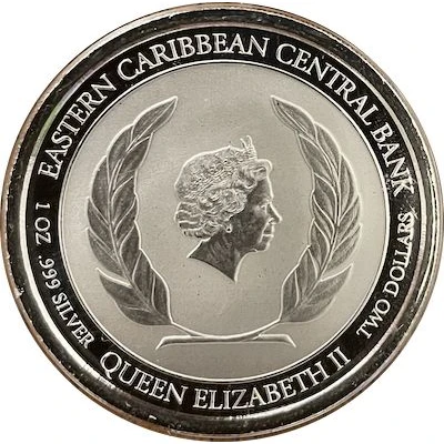 2 Dollars - Elizabeth II Frigatebird front