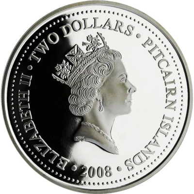 2 Dollars - Elizabeth II HMAV Bounty front