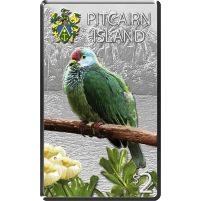 2 Dollars - Elizabeth II Henderson Island Fruit dove back