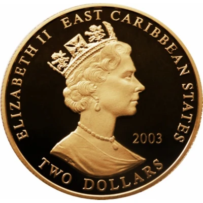 2 Dollars - Elizabeth II Horatio Nelson front