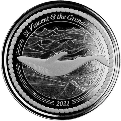 2 Dollars - Elizabeth II Humpback Whale back